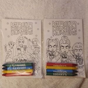 K-Pop Demon Hunters Coloring Activity Set Of 2